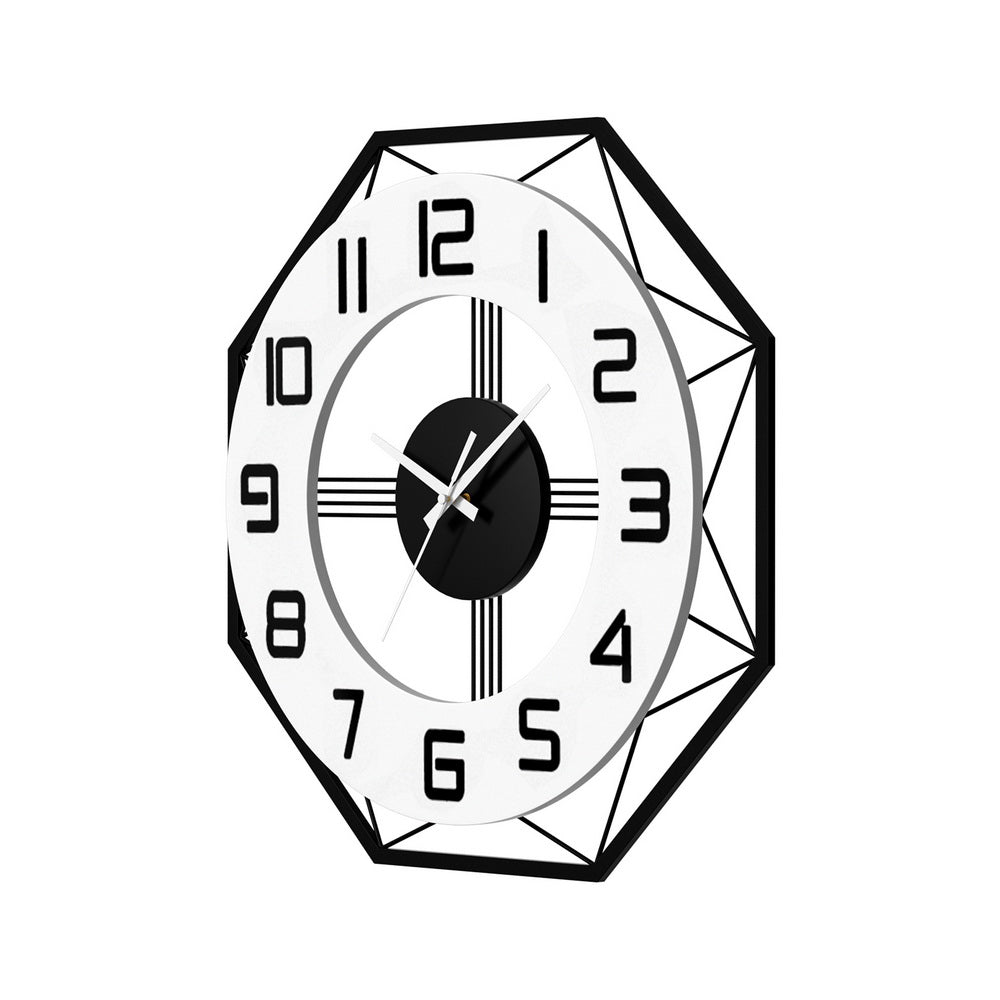 Artiss 60CM Wall Clock Octagon - RetroVibes.au