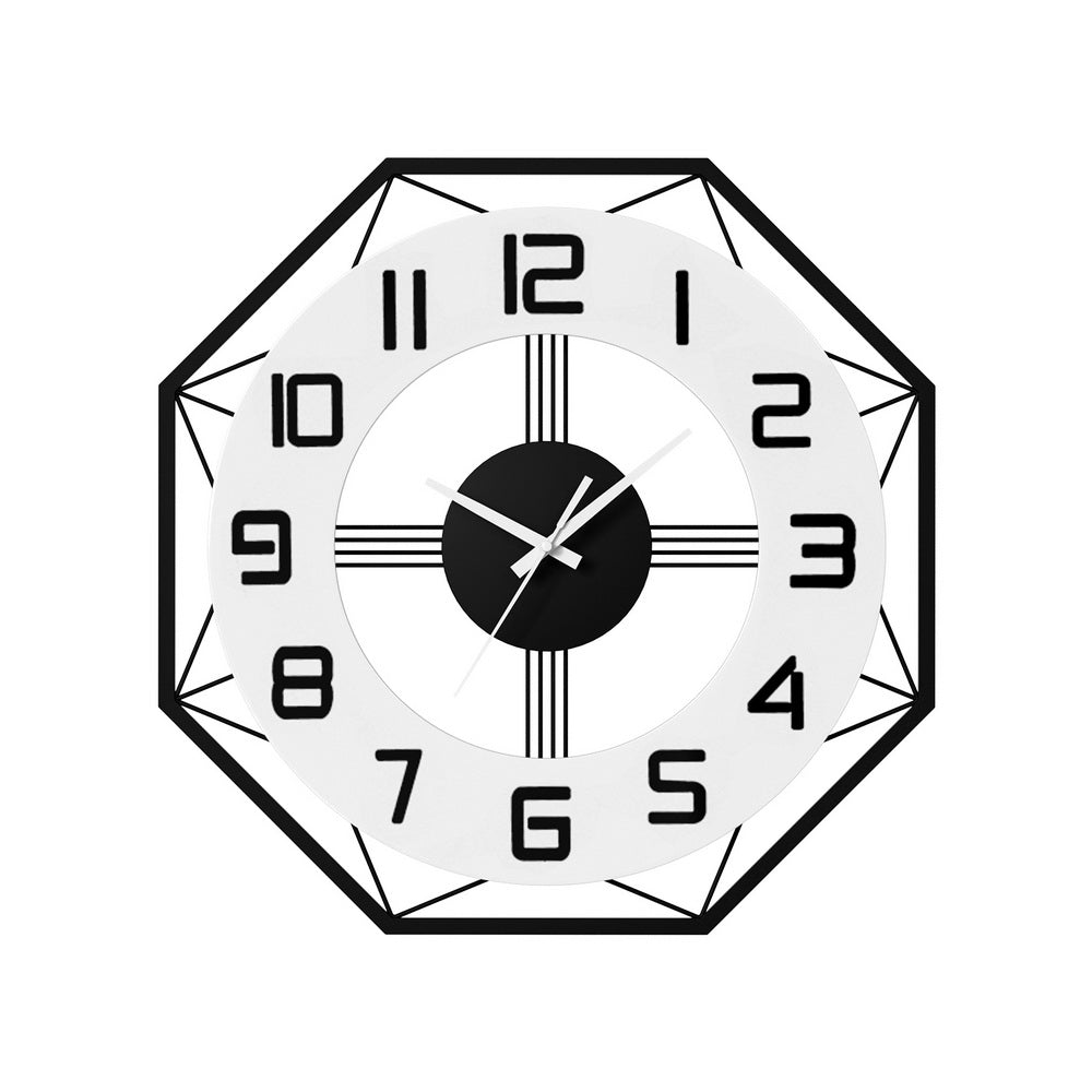 Artiss 60CM Wall Clock Octagon - RetroVibes.au