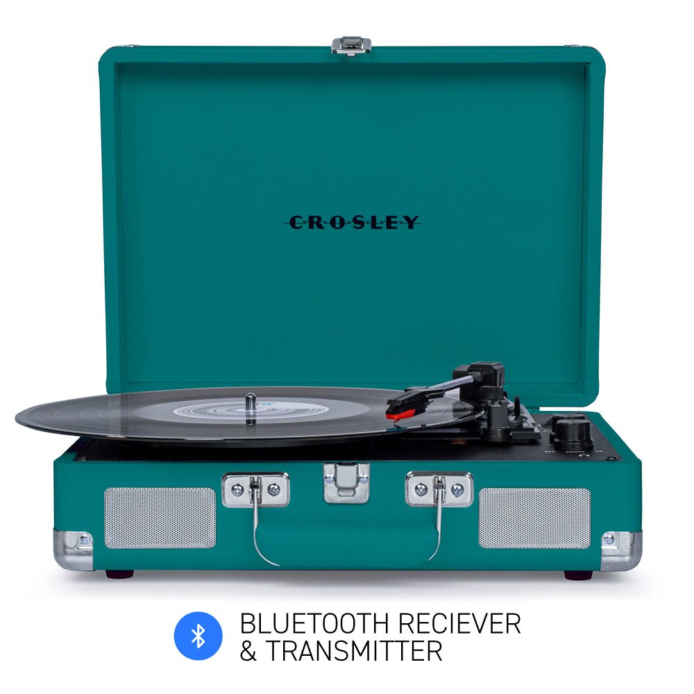 CROSLEY Crosley Cruiser Teal - Bluetooth Portable Turntable - RetroVibes.au