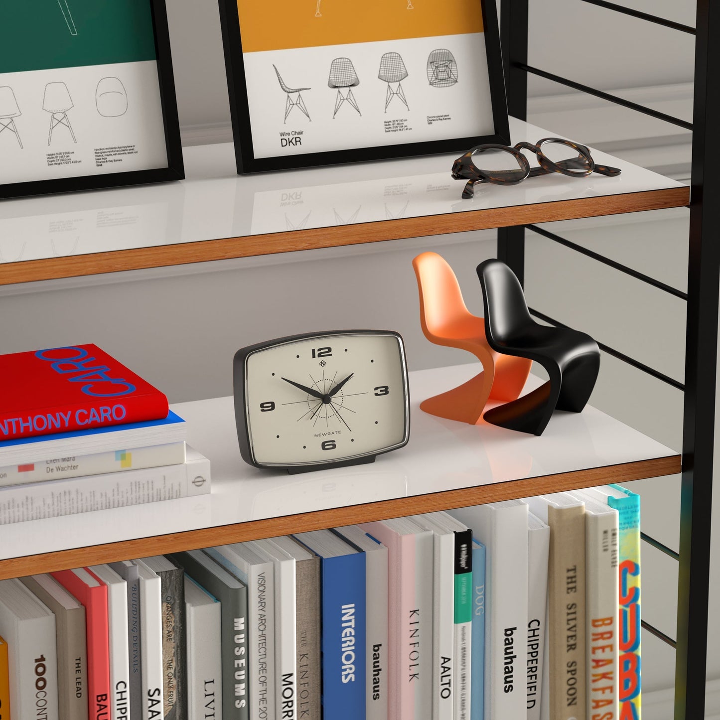 Newgate Brooklyn Alarm Clock - Black - RetroVibes.au