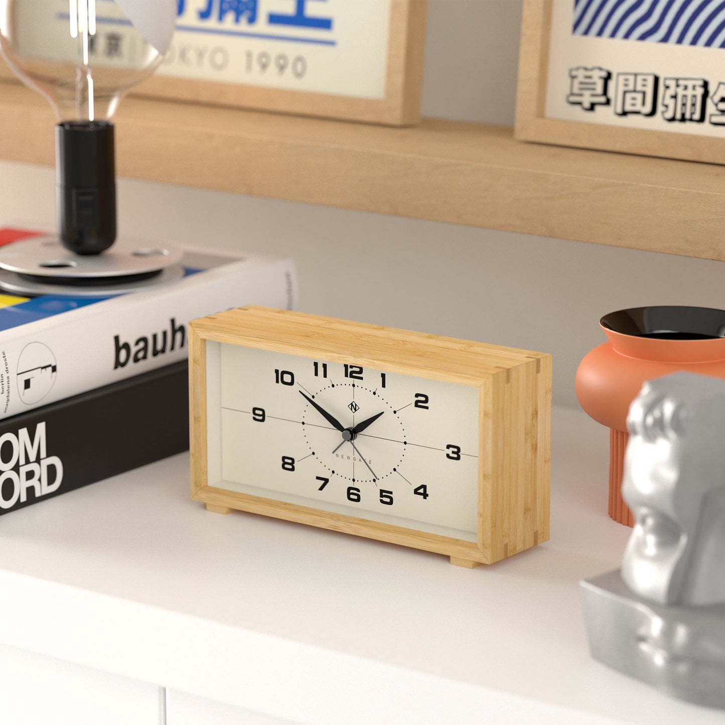 Newgate Lemur Alarm Clock - Retro - Inspired Arabic dial - RetroVibes.au