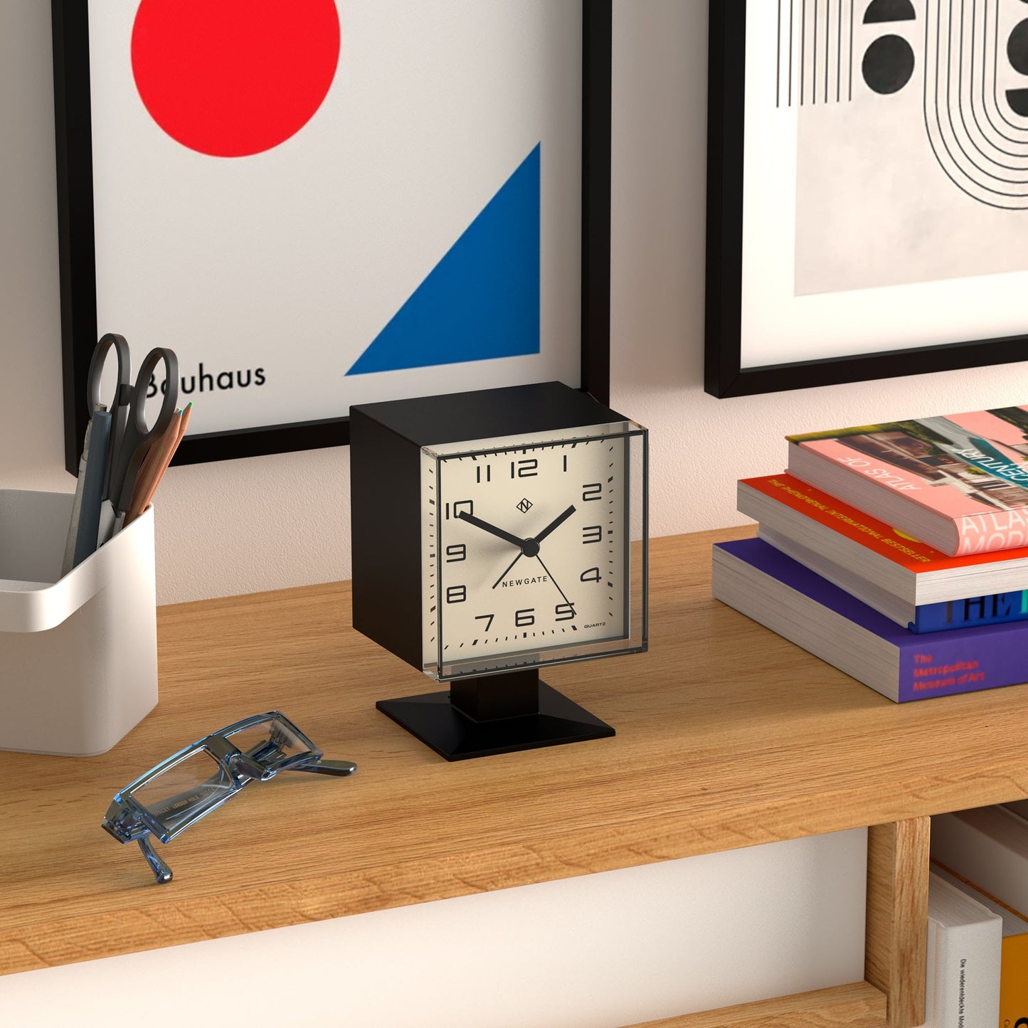 Newgate Victor Alarm Clock Black - RetroVibes.au