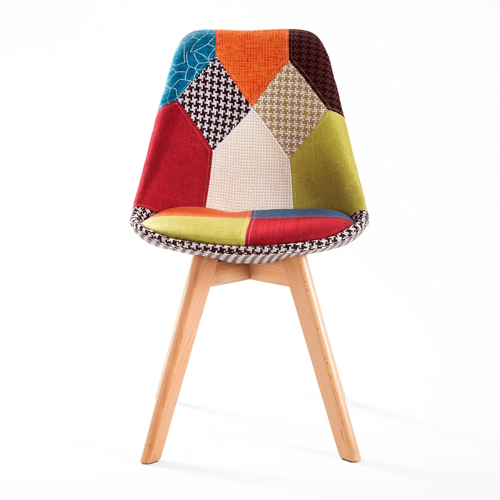 2X Retro Dining Cafe Chair Padded Seat MULTI COLOUR - RetroVibes.au