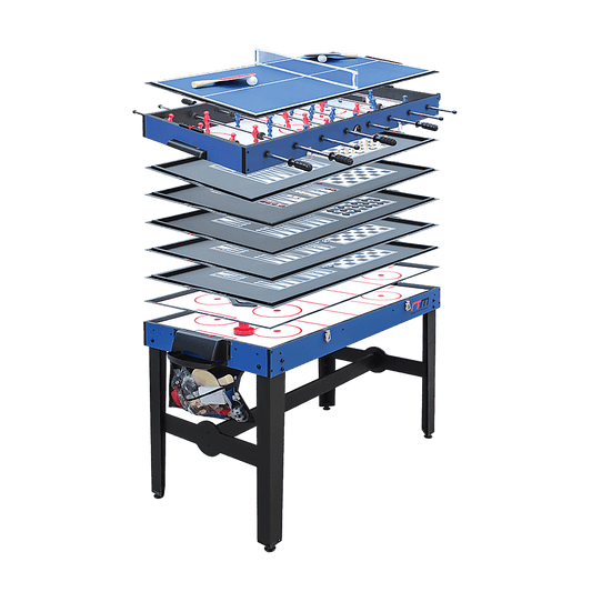 4FT 12 - in - 1 Combo Games Tables Foosball Soccer Basketball Hockey Pool Table Tennis - RetroVibes.au