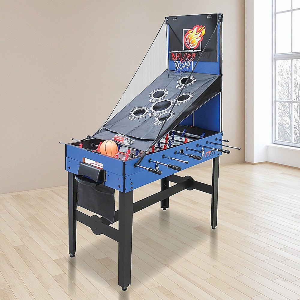 4FT 12 - in - 1 Combo Games Tables Foosball Soccer Basketball Hockey Pool Table Tennis - RetroVibes.au