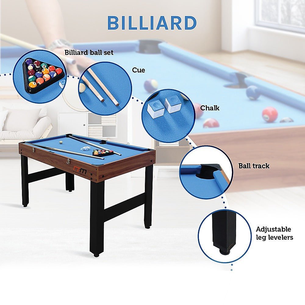 4FT 3 - in - 1 Games Foosball Soccer Hockey Pool Table - RetroVibes.au