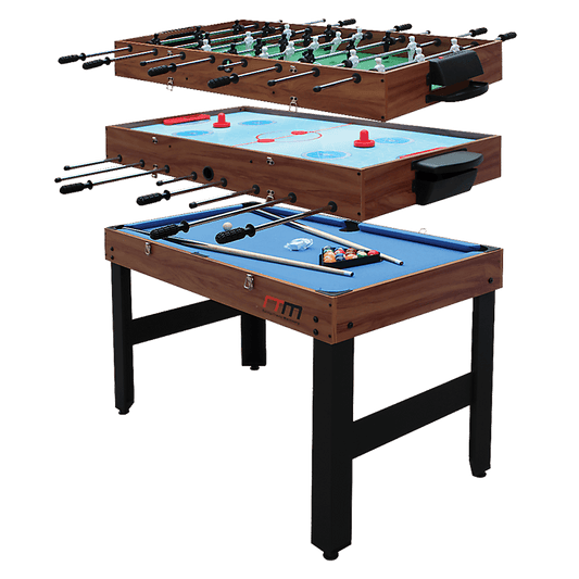 4FT 3 - in - 1 Games Foosball Soccer Hockey Pool Table - RetroVibes.au