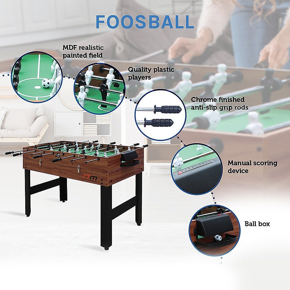 4FT 3 - in - 1 Games Foosball Soccer Hockey Pool Table - RetroVibes.au