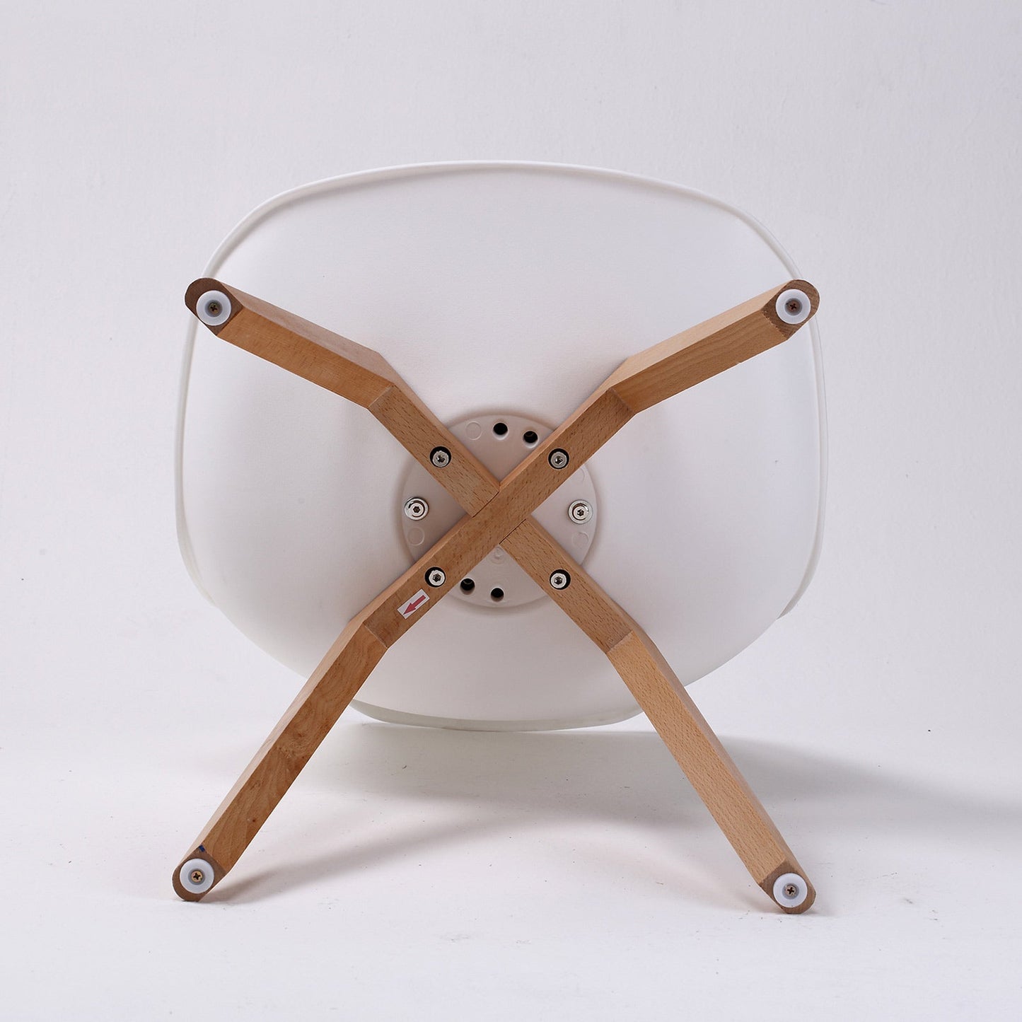 4X Retro Dining Cafe Chair Padded Seat WHITE - RetroVibes.au