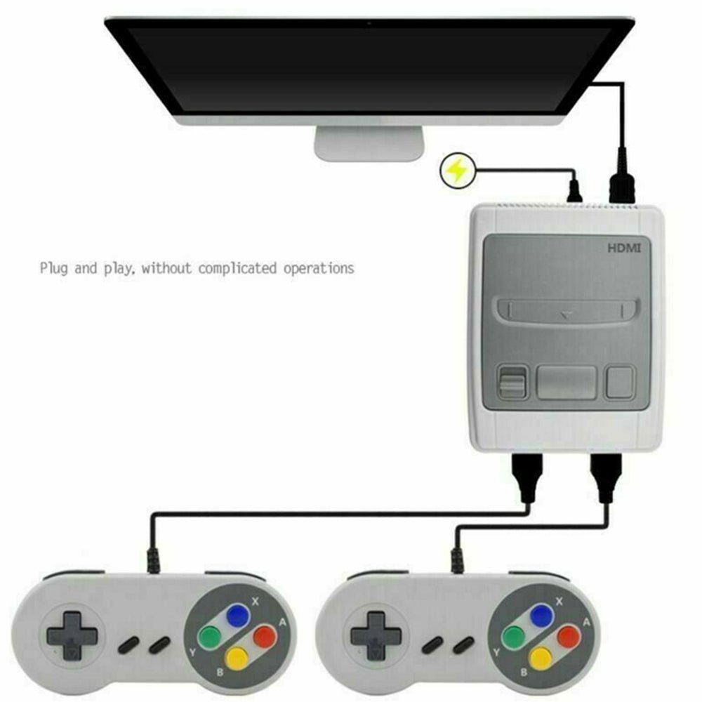 621 - IN - 1 Retro Classic Mini Handheld Game Console TV HDMI 2 Controller Gamepad - RetroVibes.au