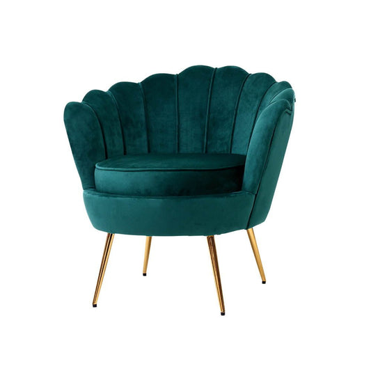 Artiss Armchair Velvet Green Callista - RetroVibes.au