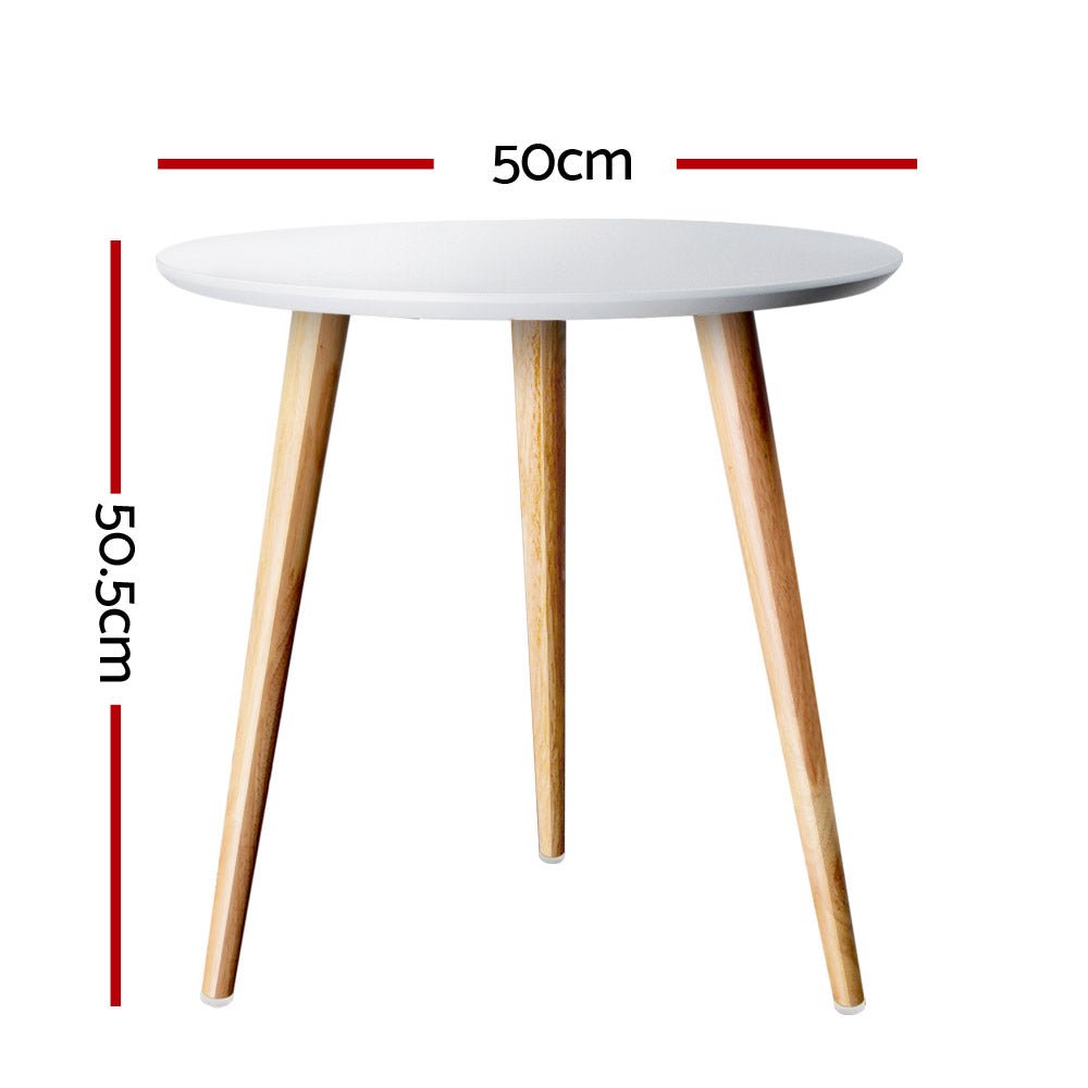 Artiss Coffee Table Round 50CM Callix - RetroVibes.au