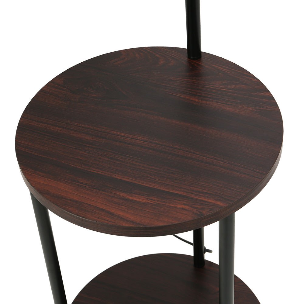 Artiss Floor Lamp 2 Tier Shelf Storage LED Light Stand Home Room Adjustable Head - RetroVibes.au