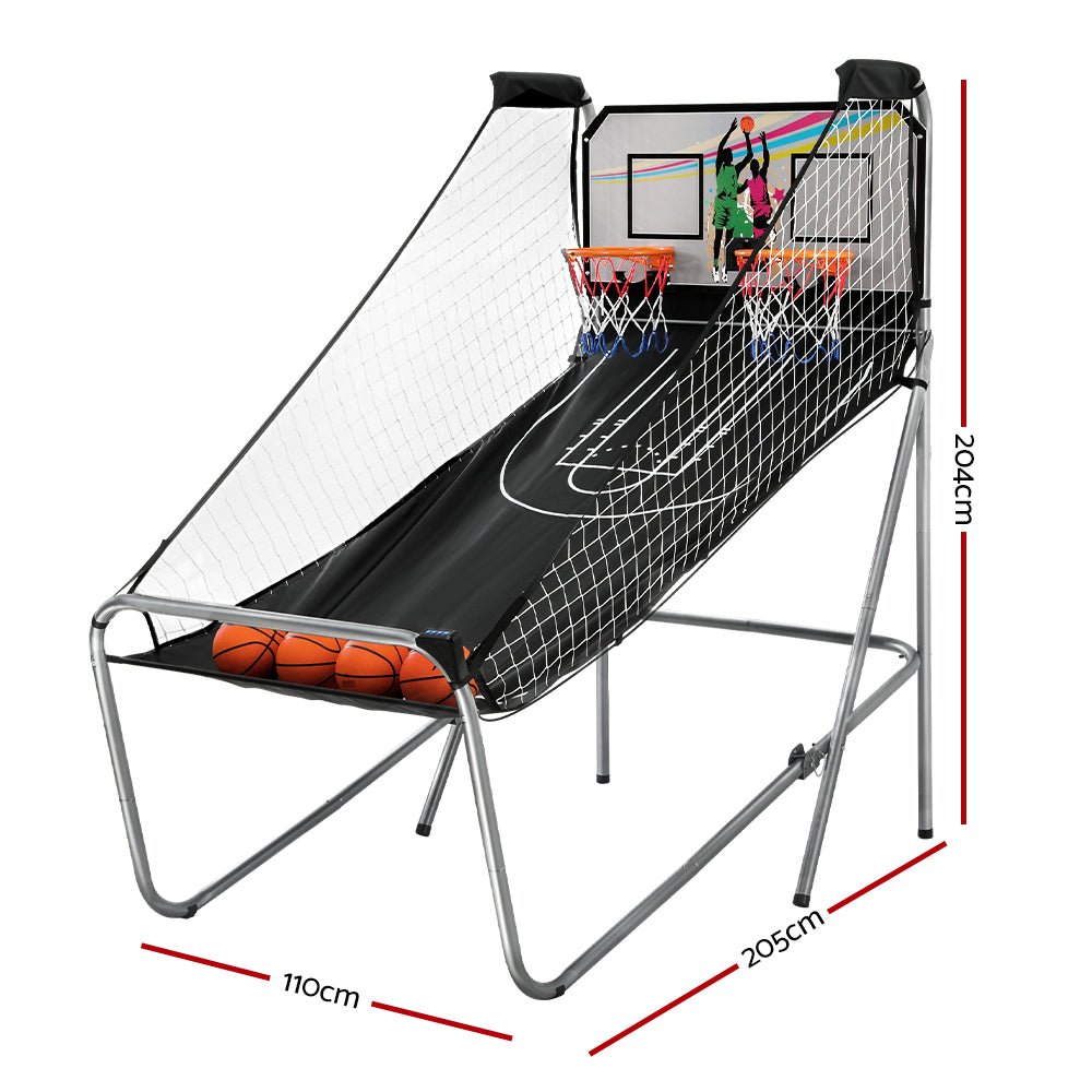 Basketball Arcade Game Electronic Scorer 8 Games Double Shoot Grey - RetroVibes.au