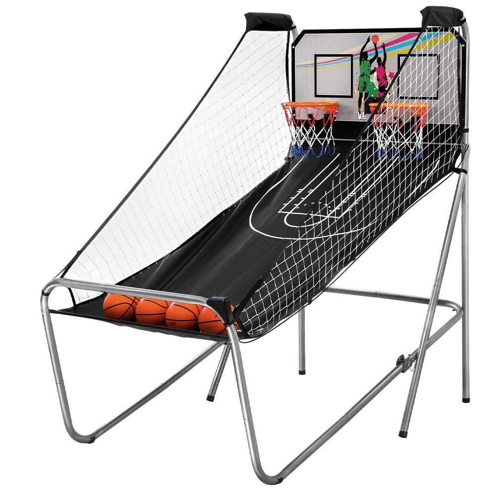 Basketball Arcade Game Electronic Scorer 8 Games Double Shoot Grey - RetroVibes.au