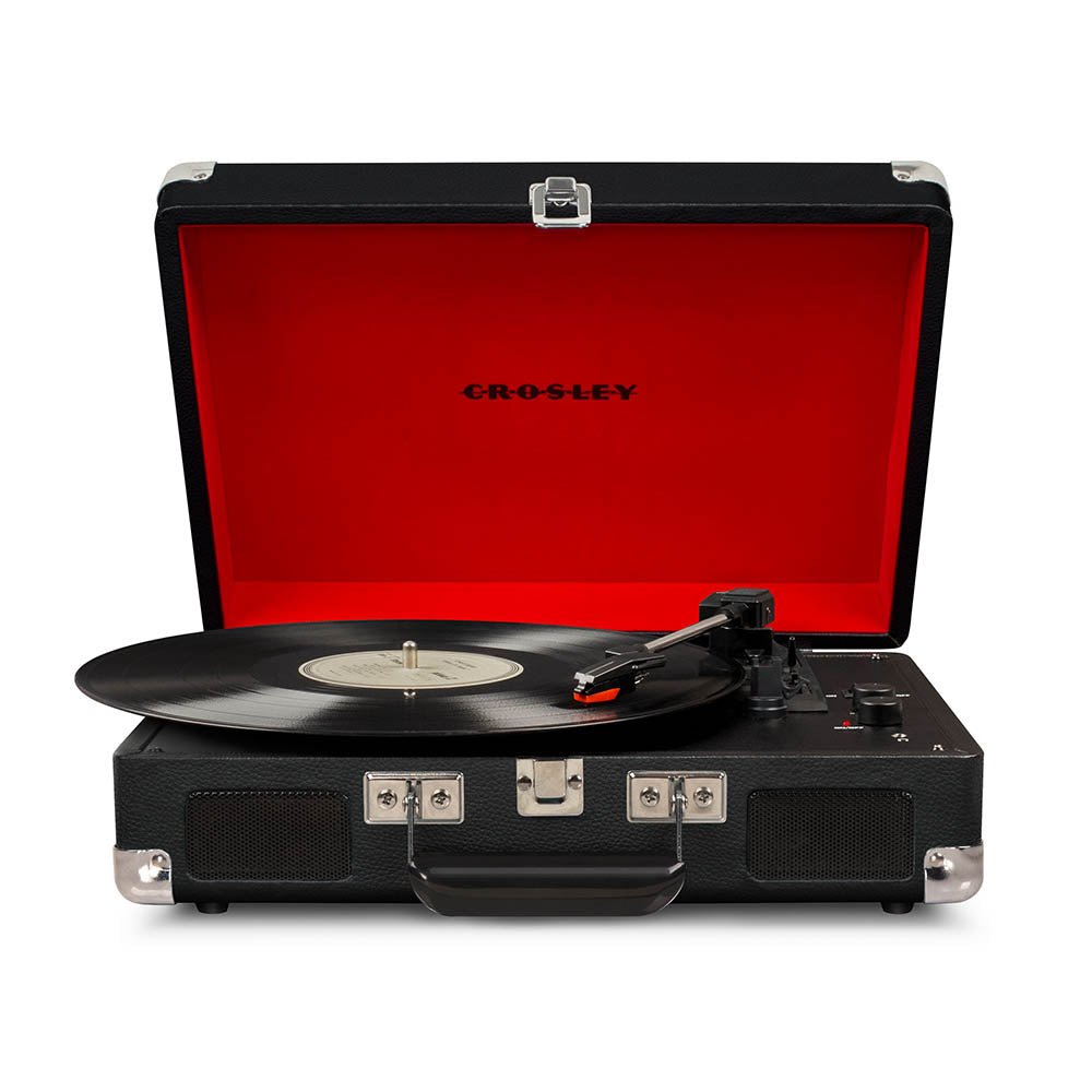 CROSLEY Crosley Cruiser Black - Bluetooth Turntable & Record Storage Crate - RetroVibes.au