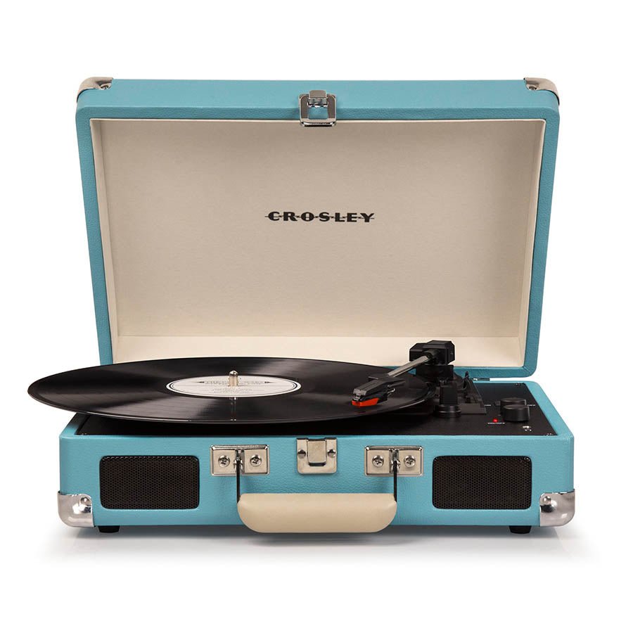 CROSLEY Crosley Cruiser Turquoise - Bluetooth Turntable & Record Storage Crate - RetroVibes.au