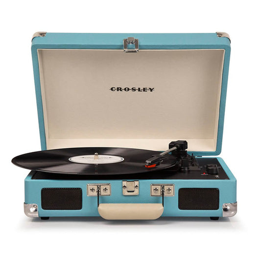 CROSLEY Crosley Cruiser Turquoise - Bluetooth Turntable & Record Storage Crate - RetroVibes.au