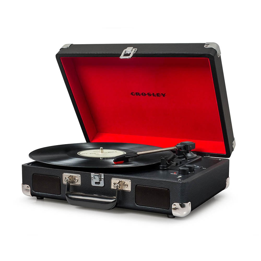 Crosley Cruiser Bluetooth Portable Turntable - Black - RetroVibes.au
