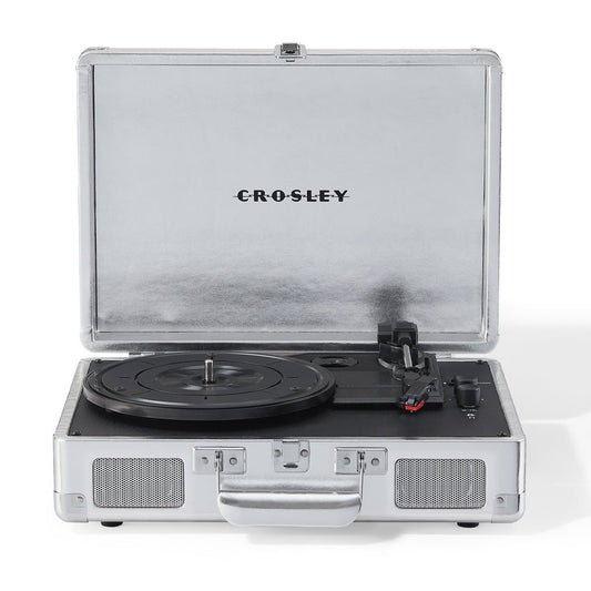 Crosley Cruiser Bluetooth Portable Turntable - Silver - RetroVibes.au