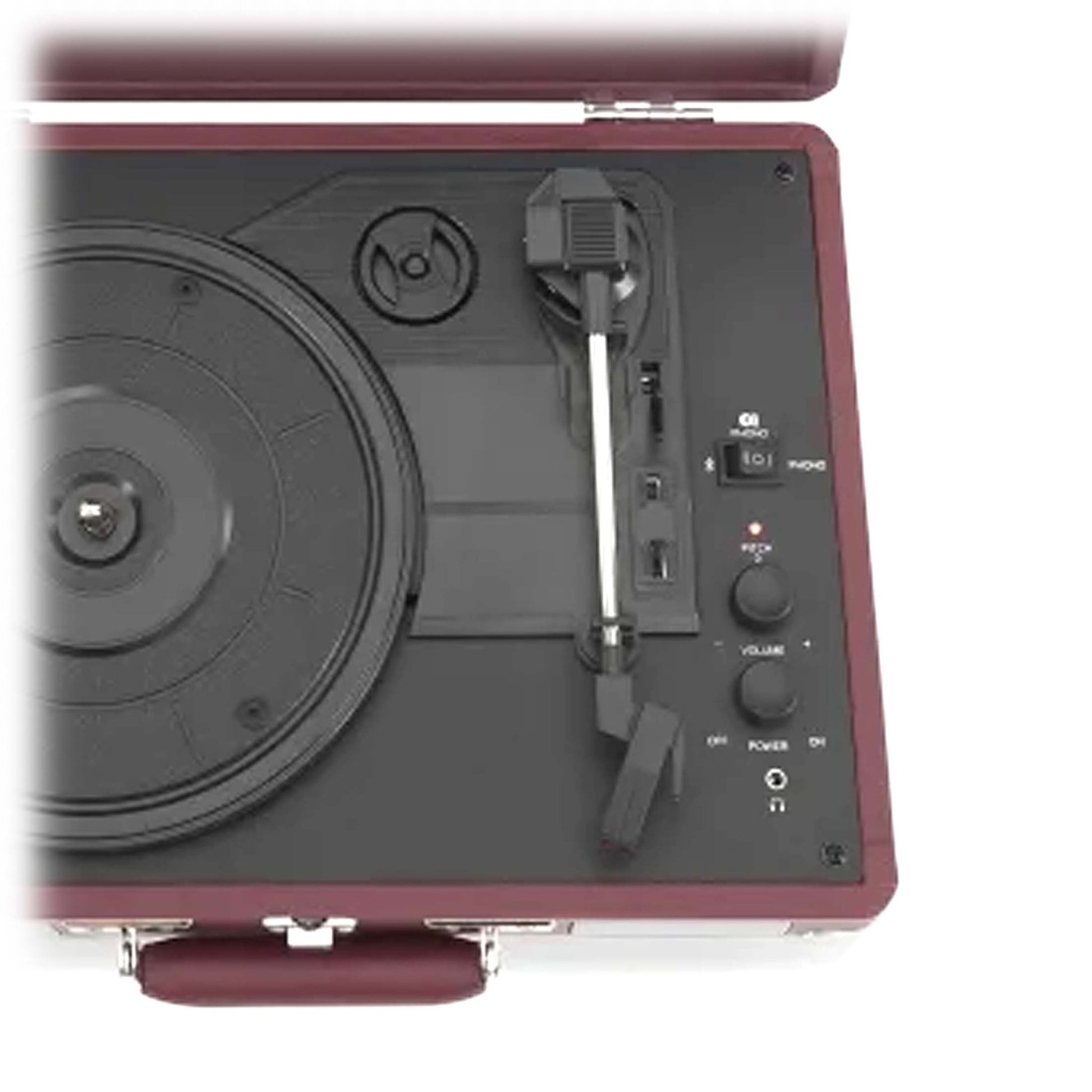 Crosley Cruiser Plus Bluetooth Turntable 3 Speed Burgundy - RetroVibes.au