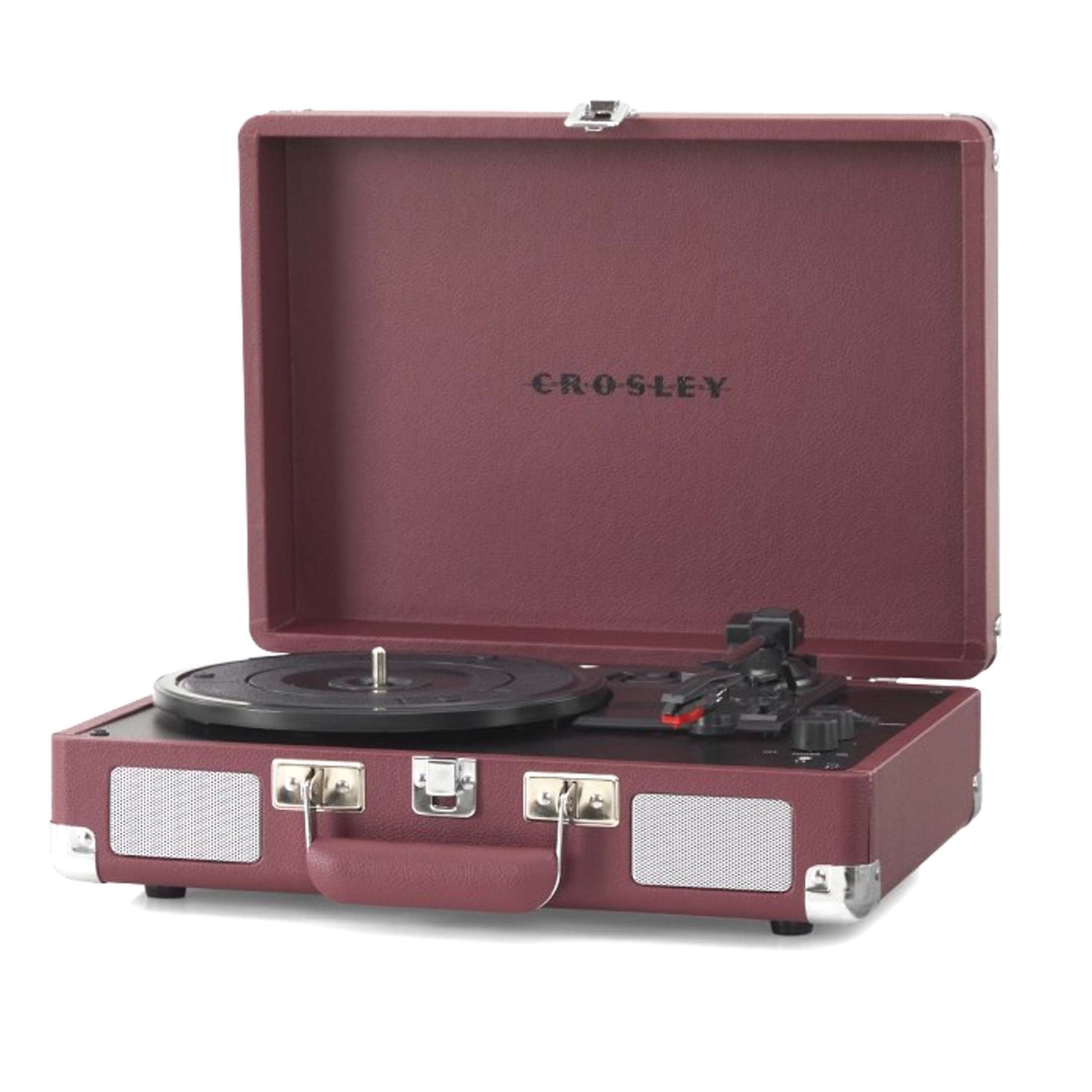 Crosley Cruiser Plus Bluetooth Turntable 3 Speed Burgundy - RetroVibes.au