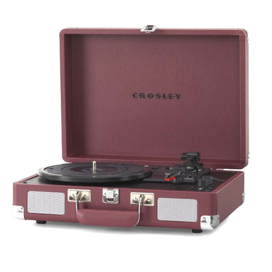 Crosley Cruiser Plus Bluetooth Turntable 3 Speed Burgundy - RetroVibes.au