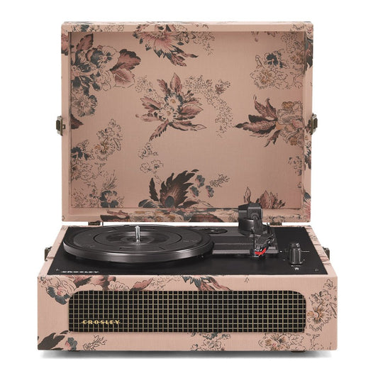 Crosley Voyager Bluetooth Portable Turntable - Floral - RetroVibes.au