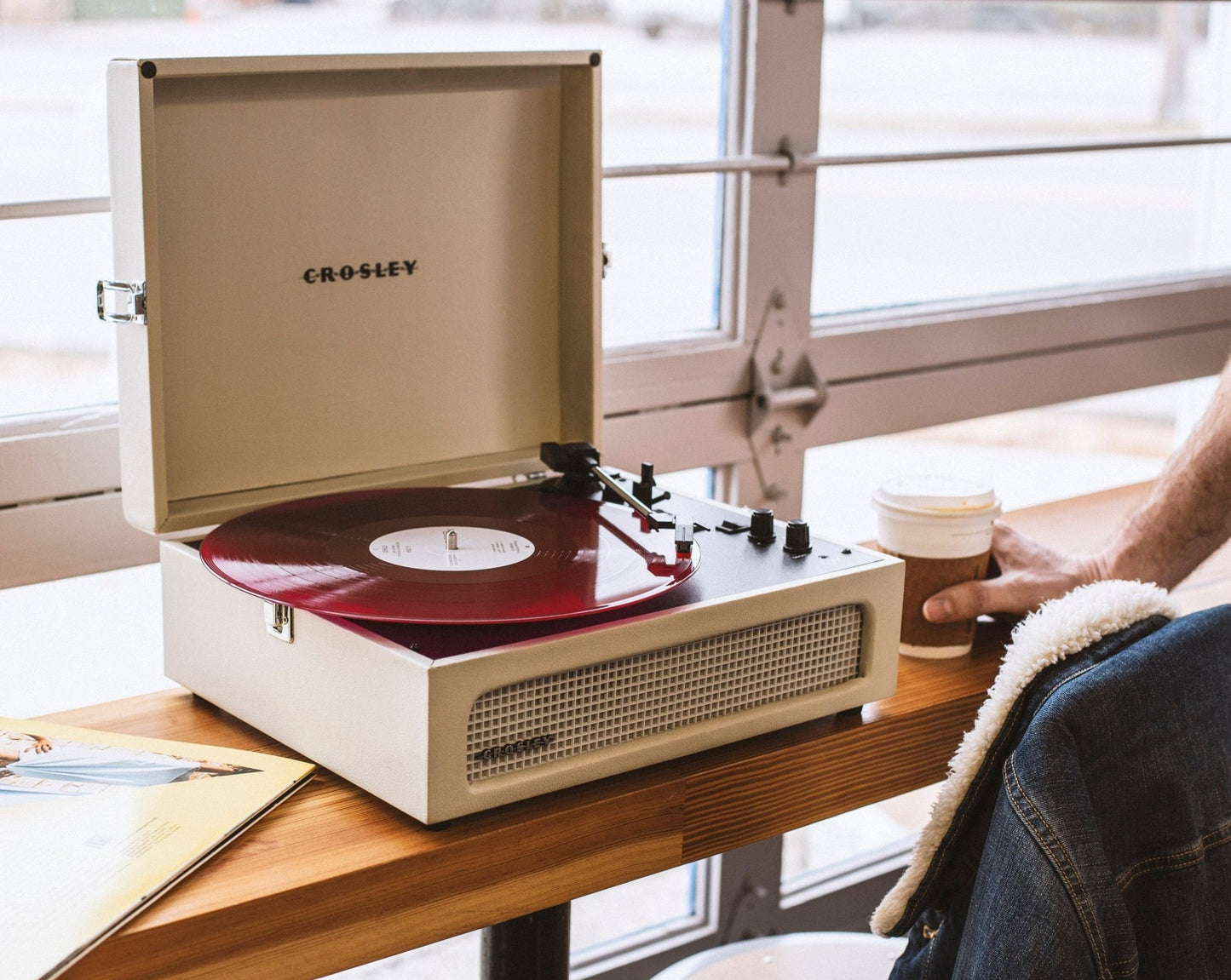 Crosley Voyager Dune - Bluetooth Portable Turntable - RetroVibes.au