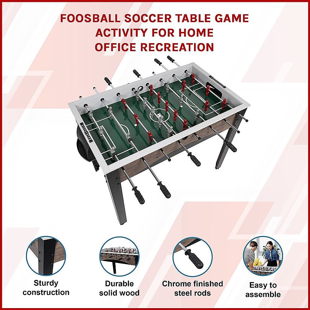 Foosball Soccer Table Game Activity for Home Office Recreation - RetroVibes.au
