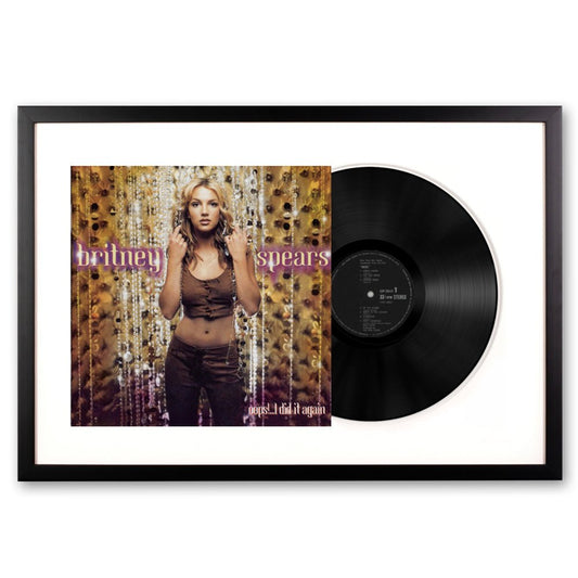 Framed Britney Spears Oops! I Did It Again Vinyl Album Art - RetroVibes.au