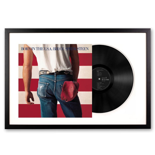 Framed Bruce Springsteen Born in the U.S.A Vinyl Album Art - RetroVibes.au