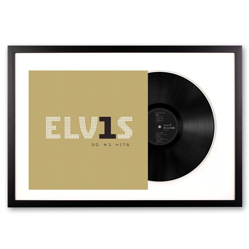 Framed Elvis Presley Elvis 30 #1 Hits Vinyl Album Art - RetroVibes.au