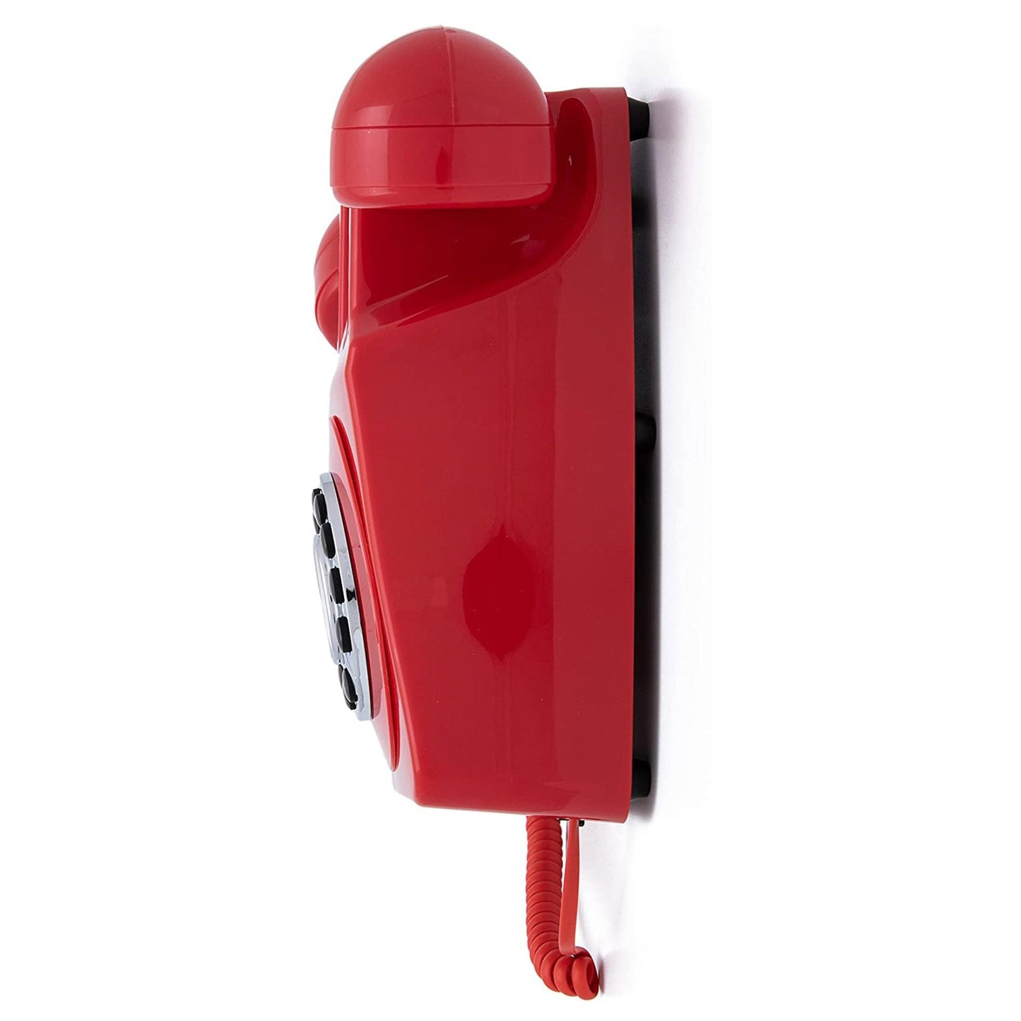 GPO 746 Retro Wall Mount Rotary Push Button Home Phone Landline Classic Red - RetroVibes.au