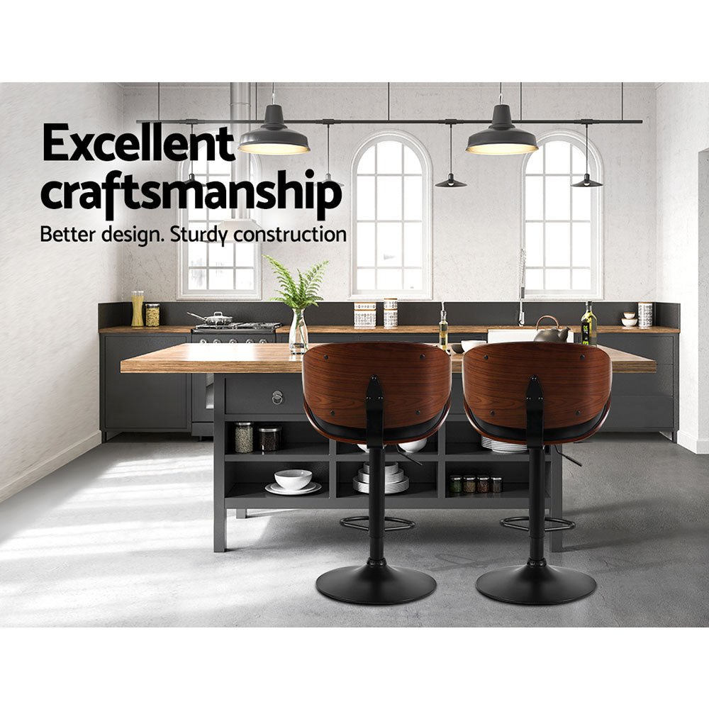 Industrial Retro Bar Stool – Black - RetroVibes.au