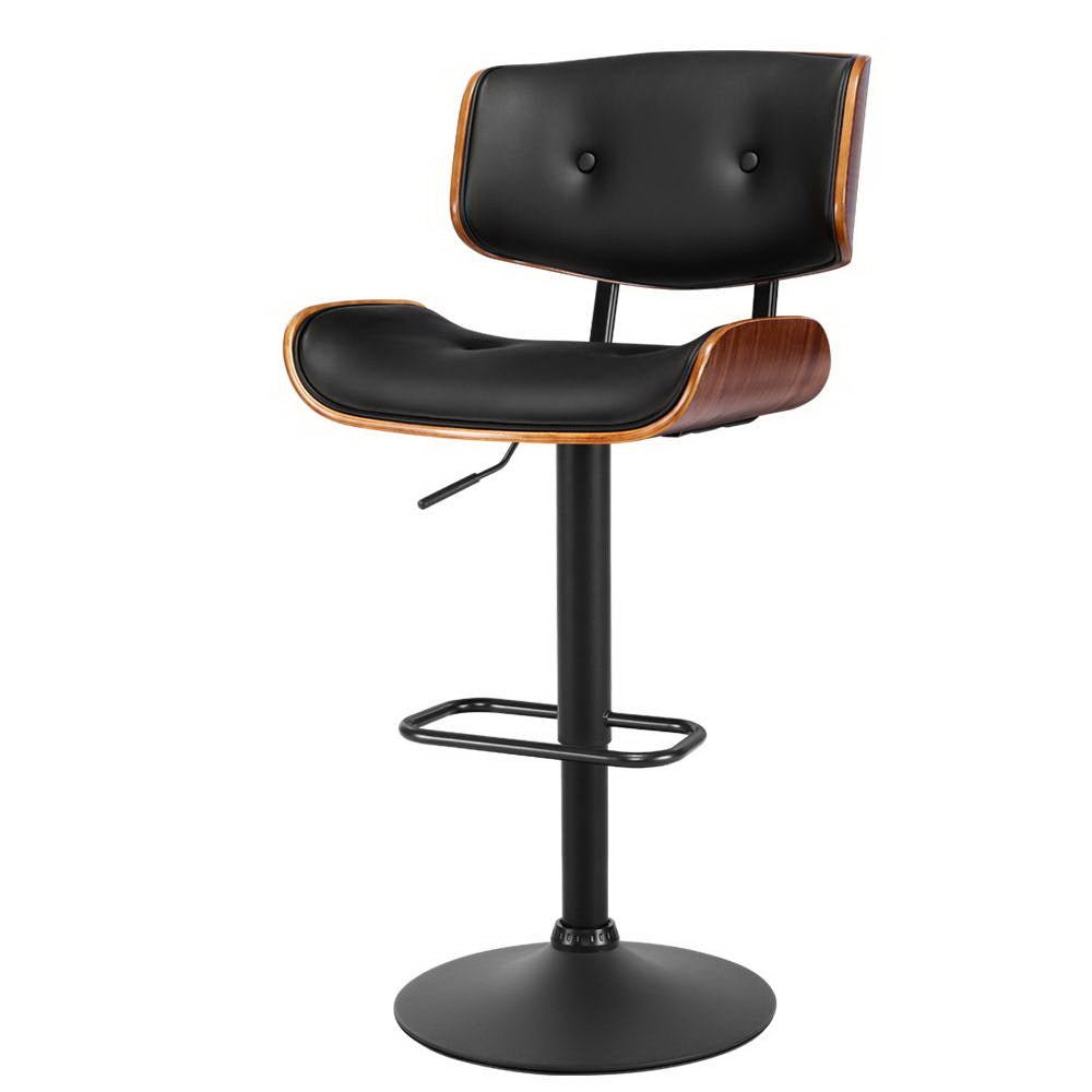 Industrial Style Retro Bar Stool – Black - RetroVibes.au