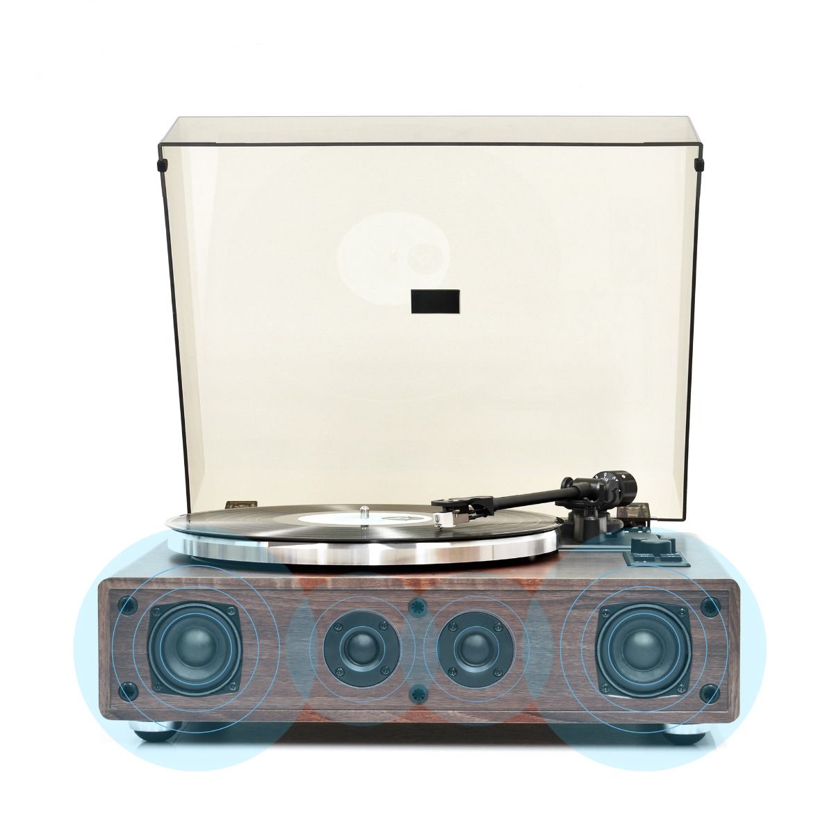 mbeat Hi - Fi Turntable with Built - In Bluetooth Receiving Speaker - RetroVibes.au