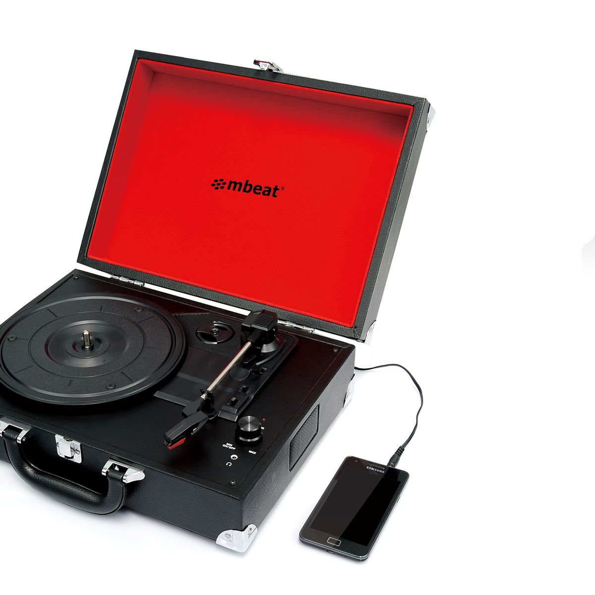 mbeat Retro Briefcase - styled USB Turntable - RetroVibes.au