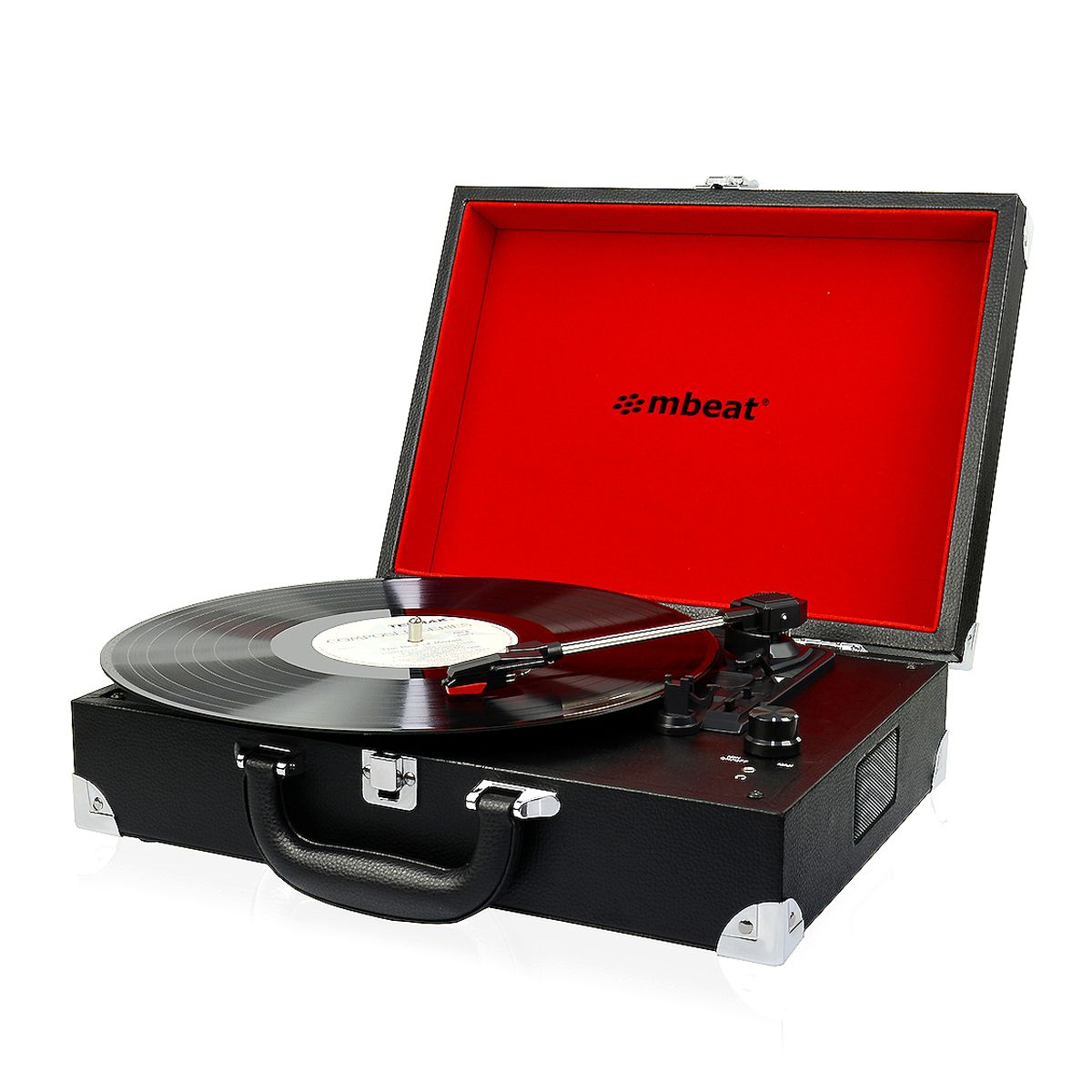 mbeat Retro Briefcase - styled USB Turntable - RetroVibes.au