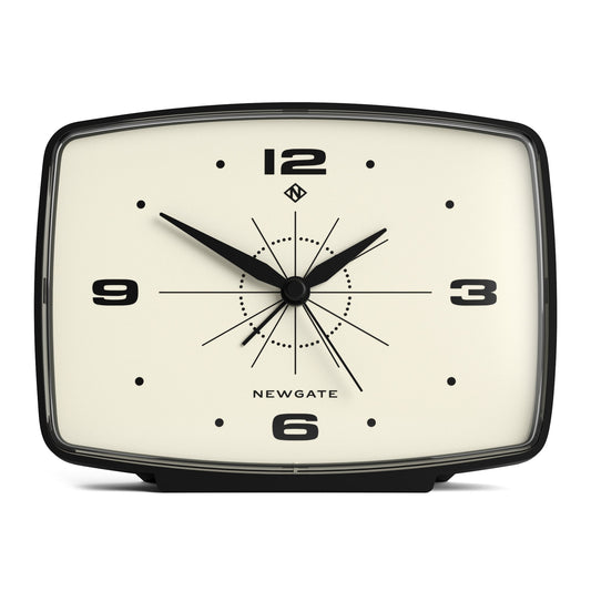 Newgate Brooklyn Alarm Clock - Black - RetroVibes.au