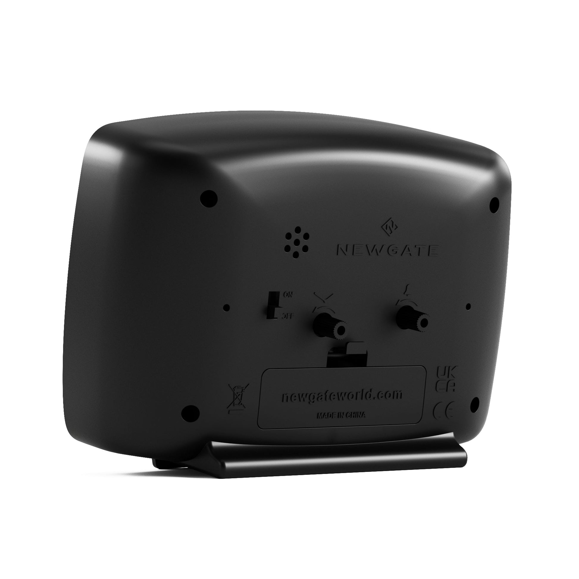 Newgate Brooklyn Alarm Clock - Black - RetroVibes.au
