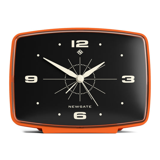 Newgate Brooklyn Alarm Clock - Orange - RetroVibes.au