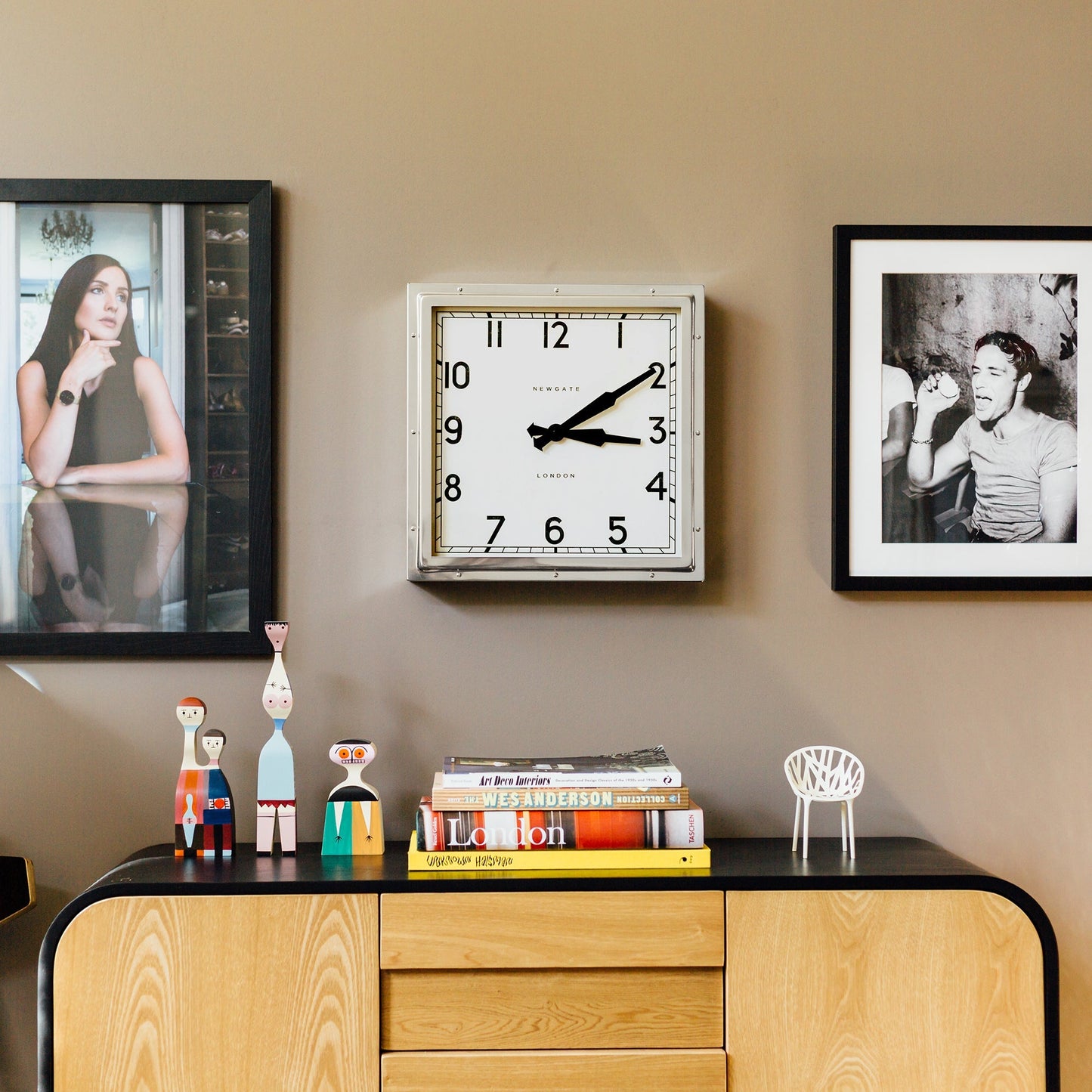 Newgate Quad Clock Chrome - RetroVibes.au