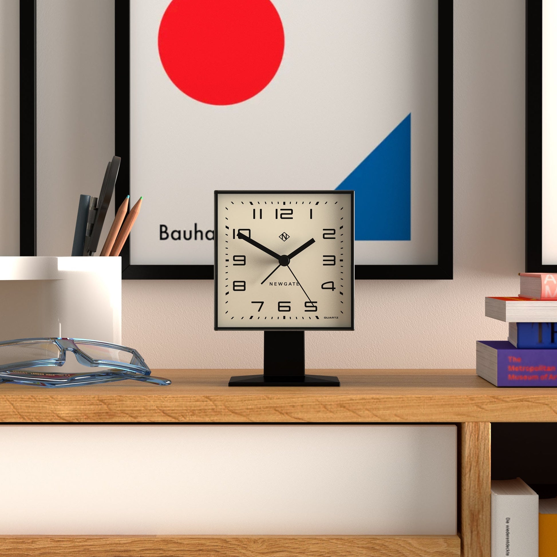 Newgate Victor Alarm Clock Black - RetroVibes.au