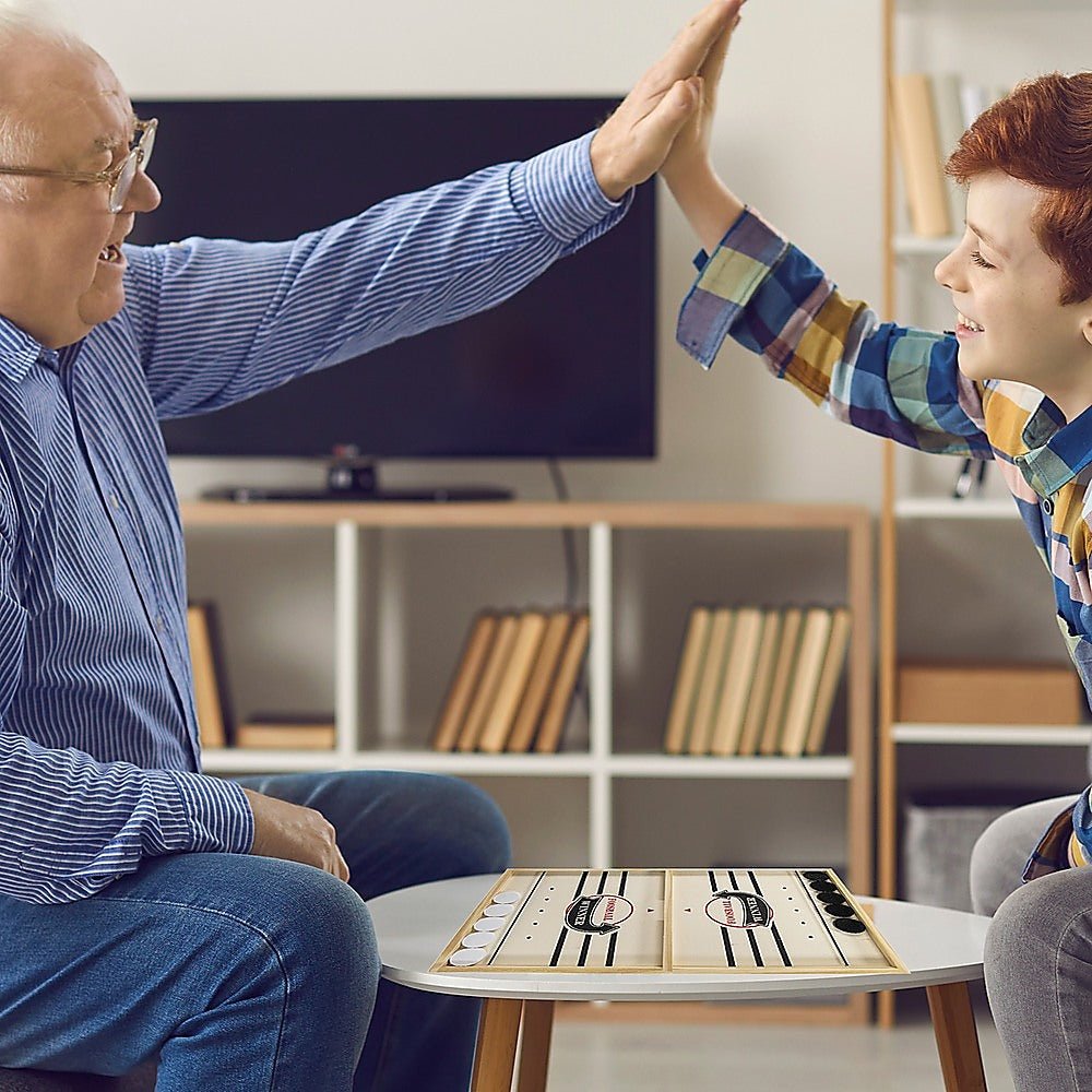 Sling Puck Table Battle Ice Hockey Board Game Toy Gift Adult Kids - RetroVibes.au