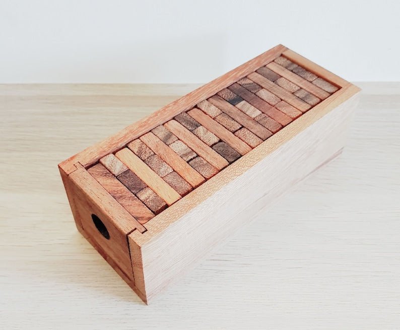 Stacking blocks wood balance game handmade stacking Fun Board Games Kids Ages 4 to Adults - RetroVibes.au