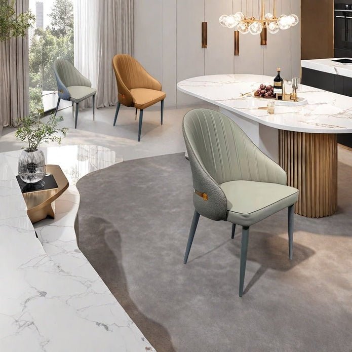 Velutto Velvet Dining Chairs – Gray (Set of 2) - RetroVibes.au