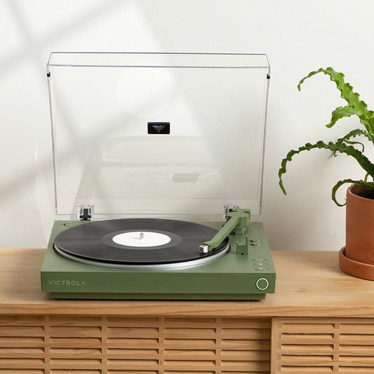 Victrola Automatic Turntable - Green - RetroVibes.au