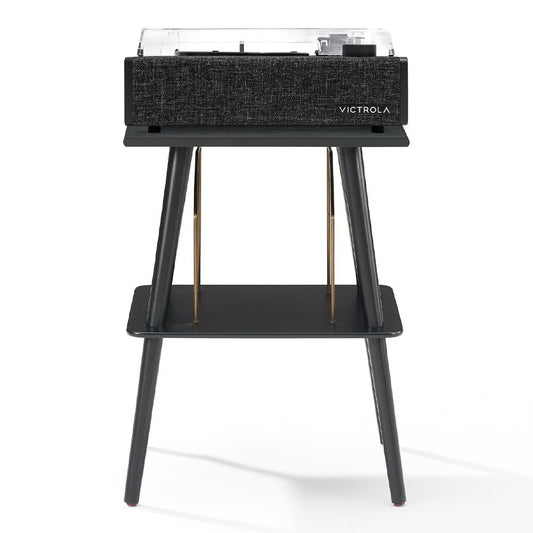 Victrola Eastwood II Turntable - Black + Entertainment Stand Bundle - Black - RetroVibes.au