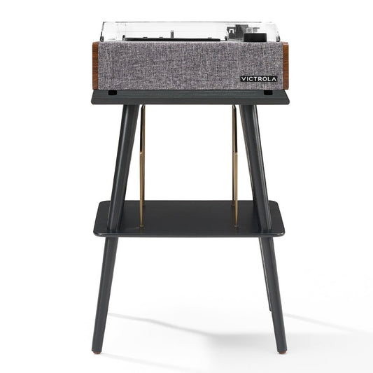 Victrola Eastwood II Turntable - Walnut + Entertainment Stand Bundle - Black - RetroVibes.au